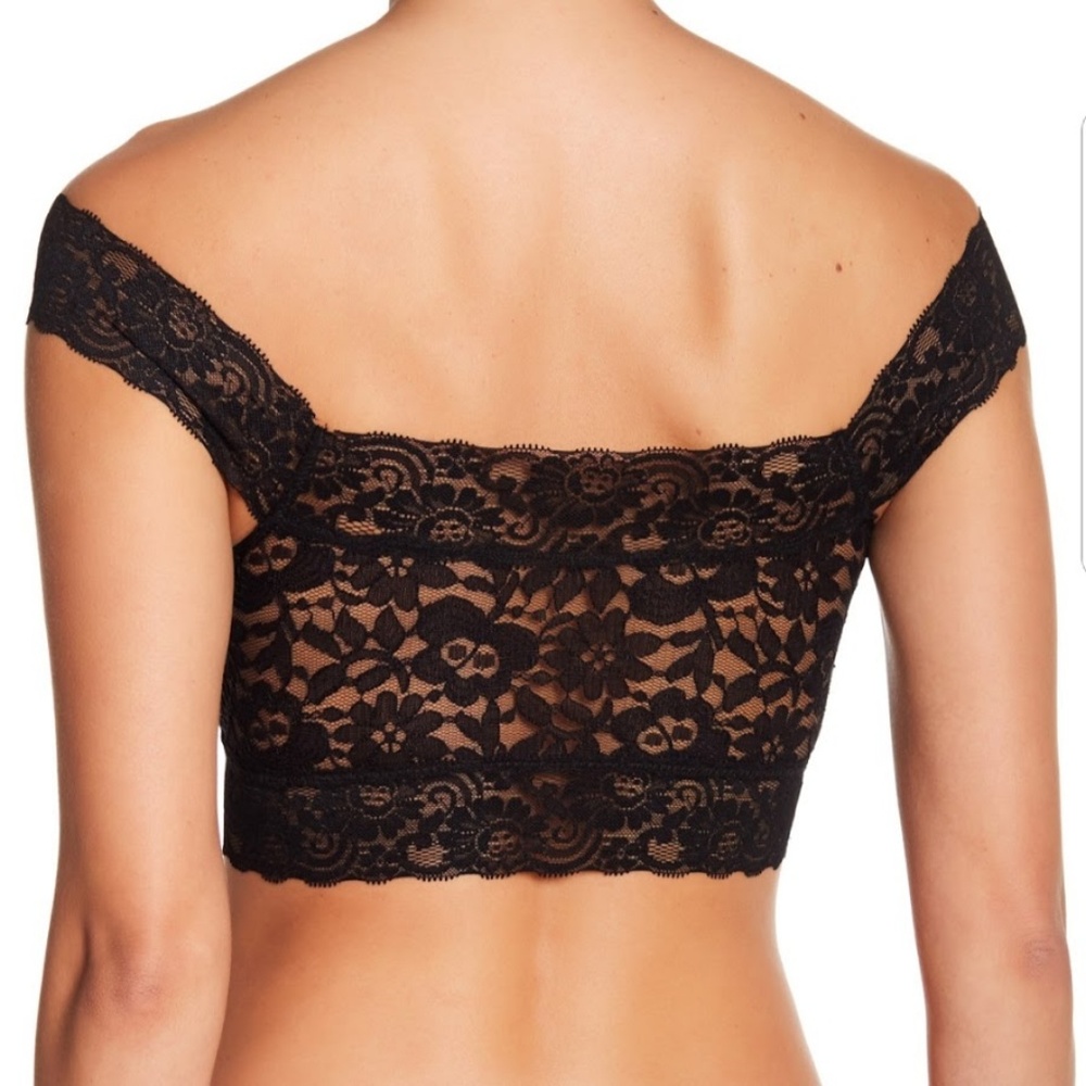 NWT Black Full Coverage Bralette Removable Pads S & M - Picture 2 of 3